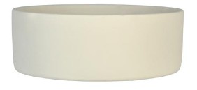 Vaso de Cerâmica G Cilíndrica Matera Palha Fosco 25 cm