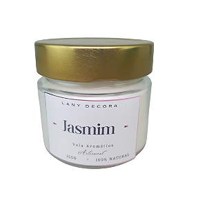Vela Aromática de Jasmim 150g | Artesanal e Natural
