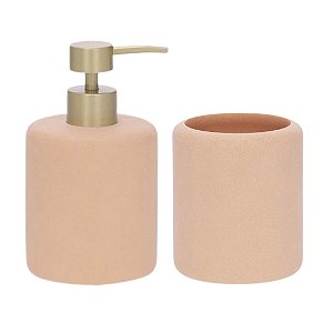 Kit Lavabo Poliresina Rose – 2 Peças