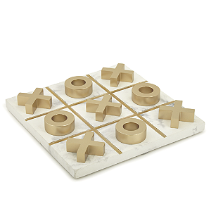 Jogo da Velha Decorativo Moderno Gold