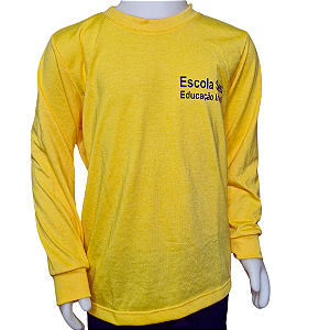 CAMISETA MANGA LONGA PV AMARELO SESC ESCOLA