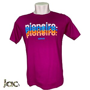 Camiseta "Pioneiro" Lilás 100% Algodão
