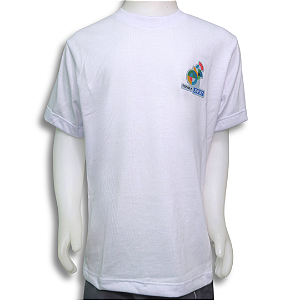 Camiseta Unissex PV Branca - Uniforme Oficial do Sesi Escola
