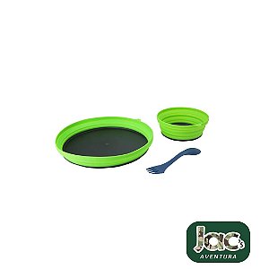 Kit Dish Conjunto Dobrável para alimentação - Azteq