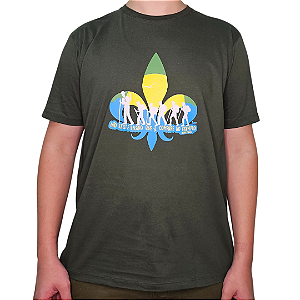 Camiseta "Exemplo" Verde 100% Algodão