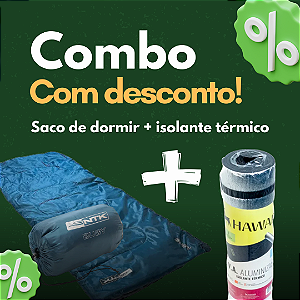 Combo!! Saco de Dormir + Isolante térmico com desconto