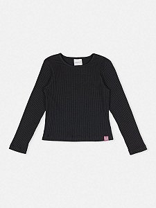 Blusa básica preta | Momi