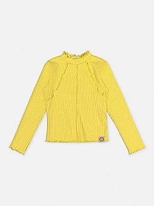 Blusa canelada amarela | Momi