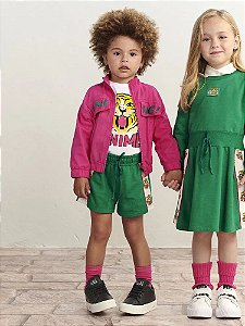 Conjunto blusa manga longa e short tiger girl | Animê