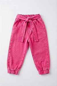 Calça em sarja pink estonado | Animê