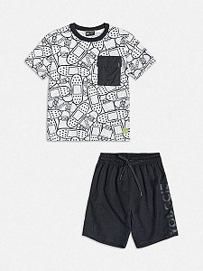 Conjunto blusa bandaid e bermuda | Youccie