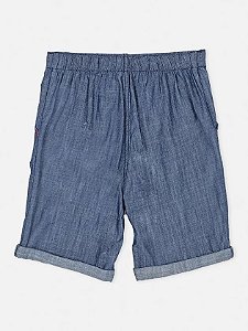 Bermuda jeans com barra dobrada Youccie
