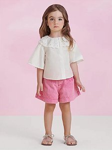 Short de sarja rosa | Animê