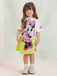 Conjunto verde lima da Minnie | Animê
