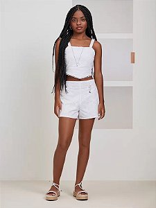 Cropped de laise branco | Iam Authoria