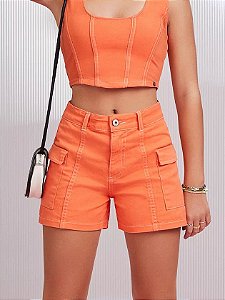 Short de sarja laranja | Iam Authoria