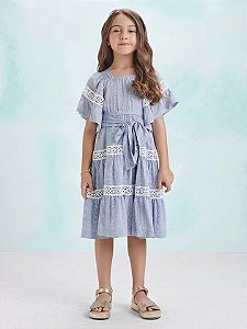 Vestido azul com recortes | Animê
