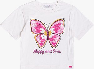 Blusa borboleta com strass | Animê