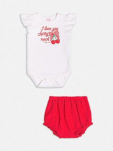 Conjunto bebê cereja | Momi