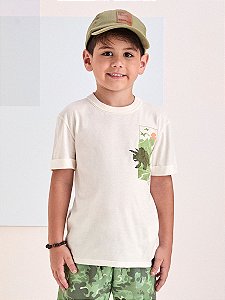 Conjunto verde com tricerátops | Youccie