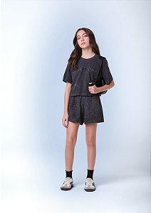 Blusa cropped rise and shine com strass | Iam Authoria