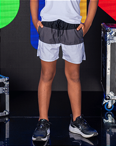 Short três cores cinza | Siri Kids