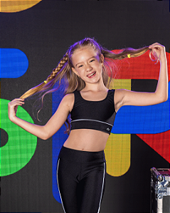 Top kids Luciana preto | Siri Kids