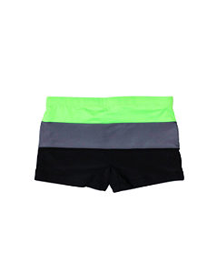 Sunga três cores verde e preto | Siri Kids