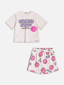 Conjunto com patch smile | Momi