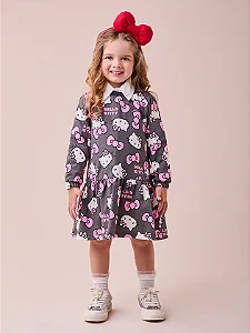 Vestido cinza da Hello Kitty | Momi
