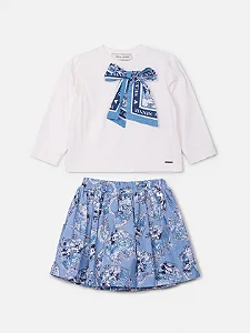 Conjunto da Minnie manga longa com laço | Animê