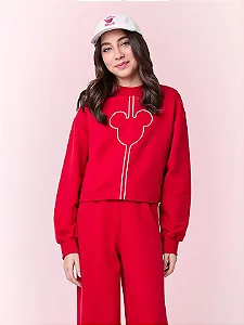 Casaco de moletom vermelho do Mickey | Iam Authoria