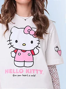 T-Shirt off white da Hello Kitty | Iam Authoria