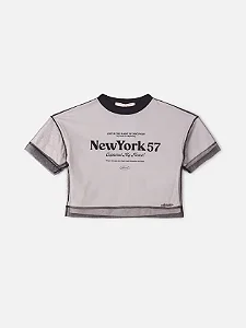 T-Shirt com sobreposição de tule | Animê