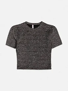 Blusa preta com brilho | Iam Authoria
