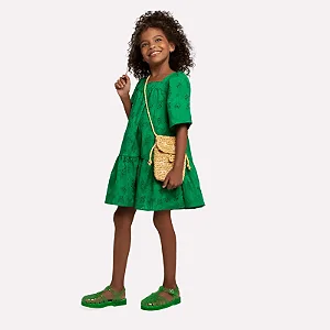 Vestido verde de laise | Nanai