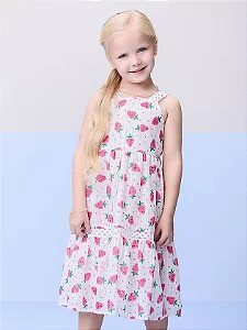 Vestido laise morango | Momi