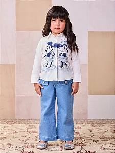 Camisa com estampa Mickey e Minnie | Animê