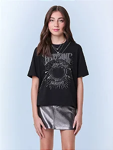 T-Shirt preta estampada | Iam Authoria