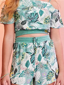 Short folhagem verde água | Iam Authoria