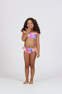 Biquini faixinha Lorena oceano camuflado | Siri Kids 40178