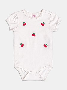 Body branco cerejas | Momi