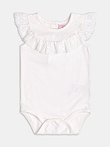 Body branco com babados | Momi