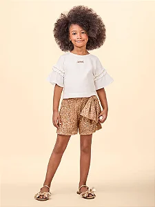 Conjunto de paetê maxi laço | Animê