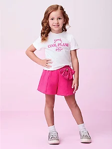 Conjunto short e blusa rosa | Momi