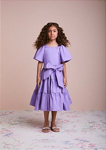 Vestido lilas com laço alfazema | Animê