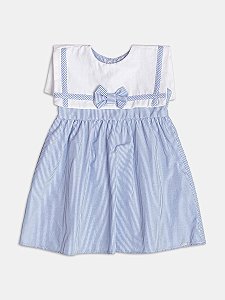Vestido listrado azul | Momi