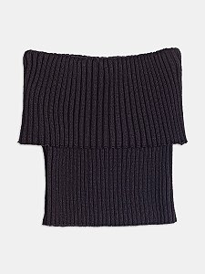 Top tricot tomara que caia preto | Iam Authoria