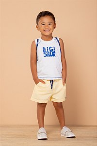 Conjunto short de sarja e regata com mochila dino | DIGI