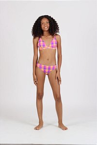 Biquini cortininha Adriana est madras | Siri Kids 40390